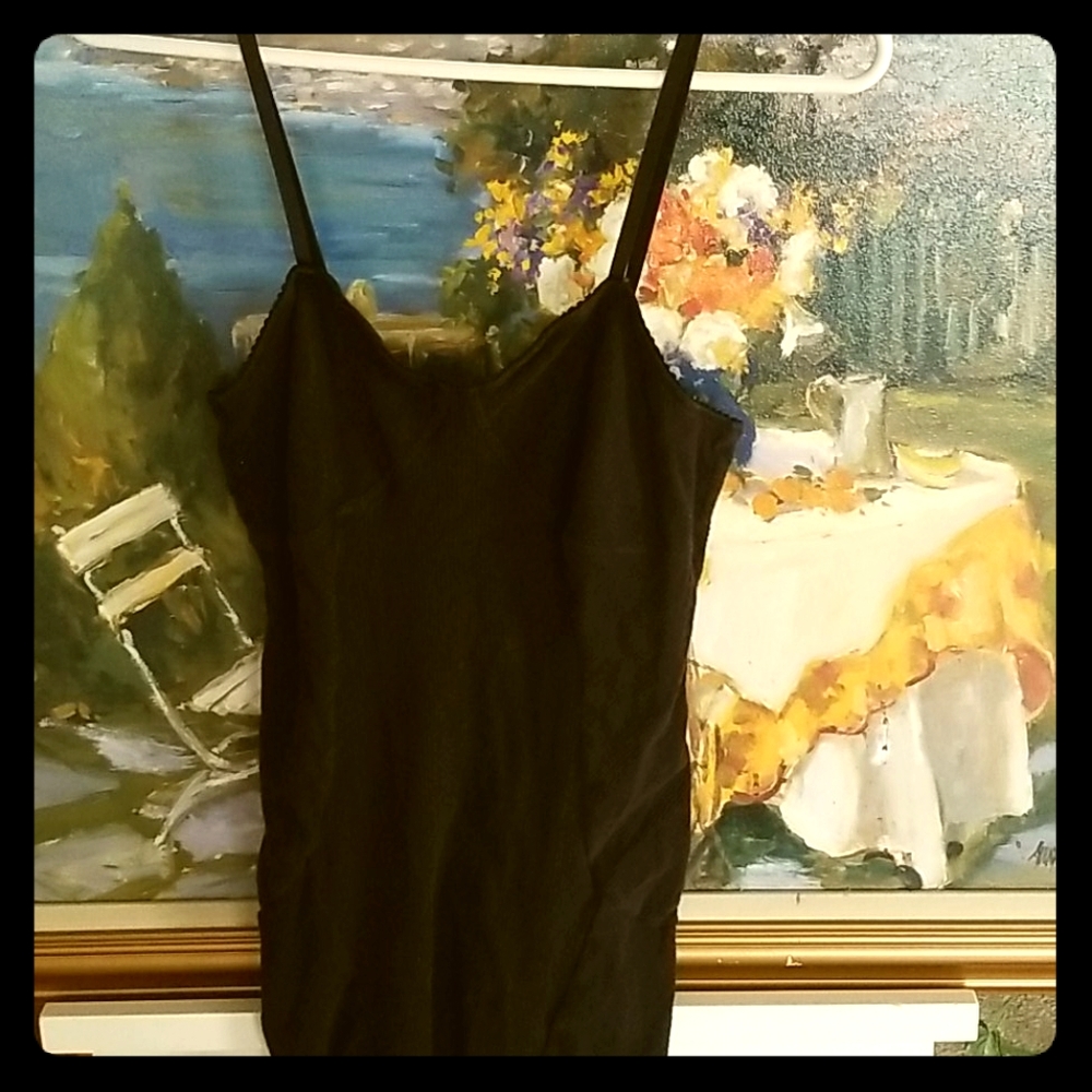 Black Fitted Slip Dress